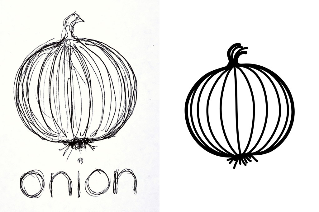 Onion Drawing